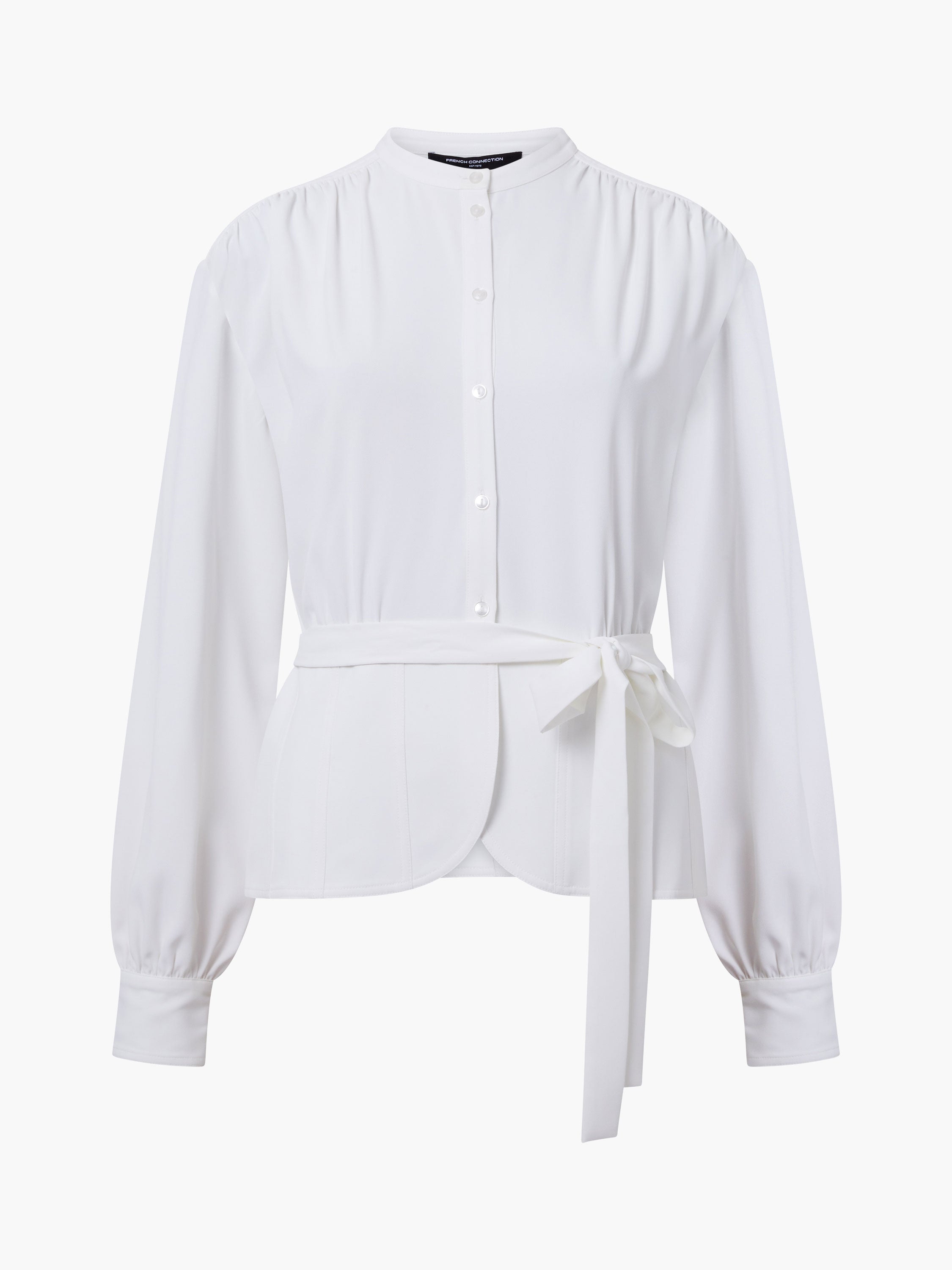 Arezzo Long Sleeve Waist Tie Shirt