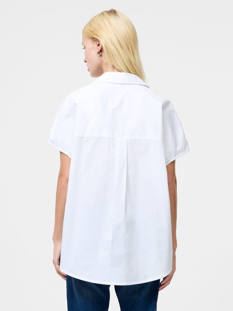 Cambria Cotton Half Lace Short Sleeve Shirt