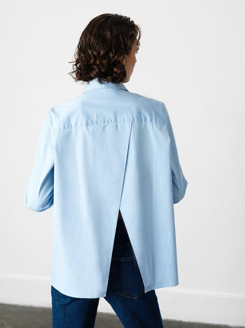 Kesha Back Slit Shirt