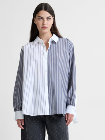 Cambria Cotton Striped Long Sleeve Shirt