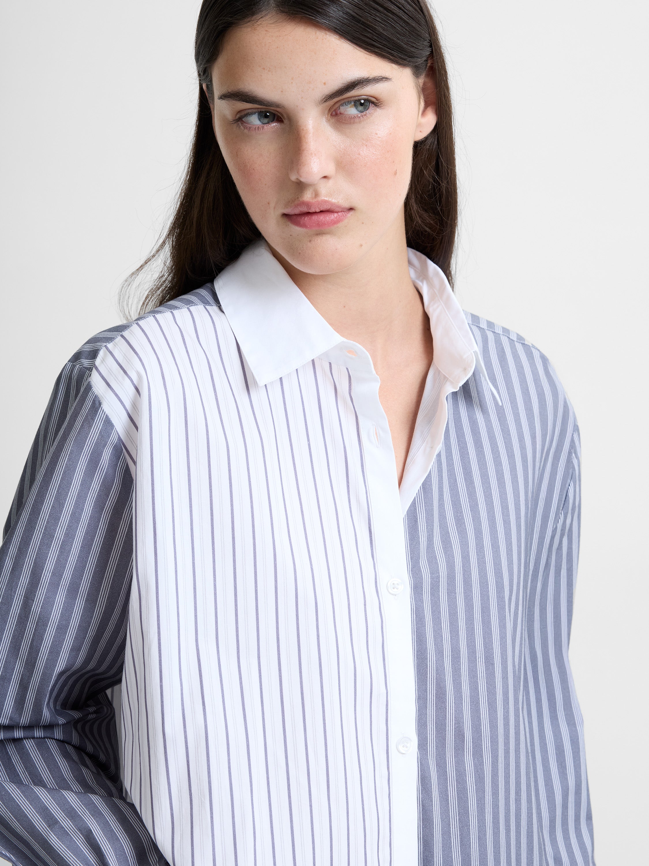Cambria Cotton Striped Long Sleeve Shirt