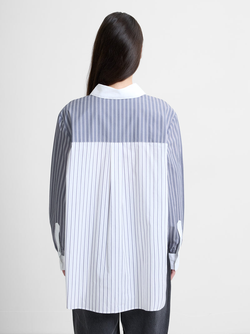 Cambria Cotton Striped Long Sleeve Shirt