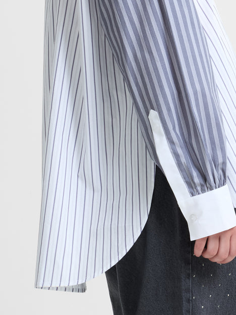 Cambria Cotton Striped Long Sleeve Shirt