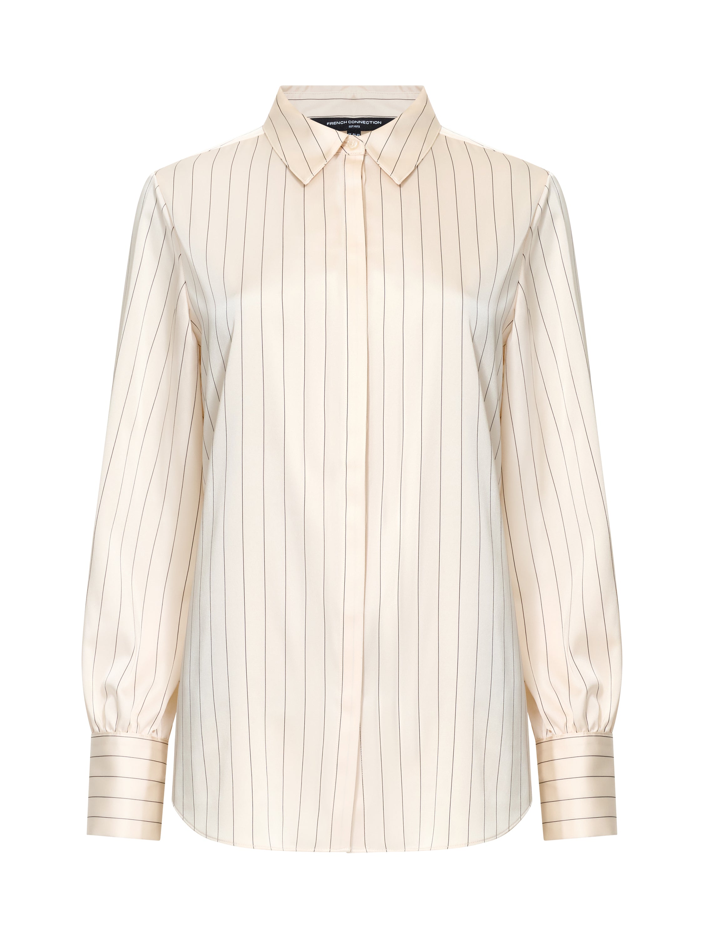 Satin Pinstripe Blouse
