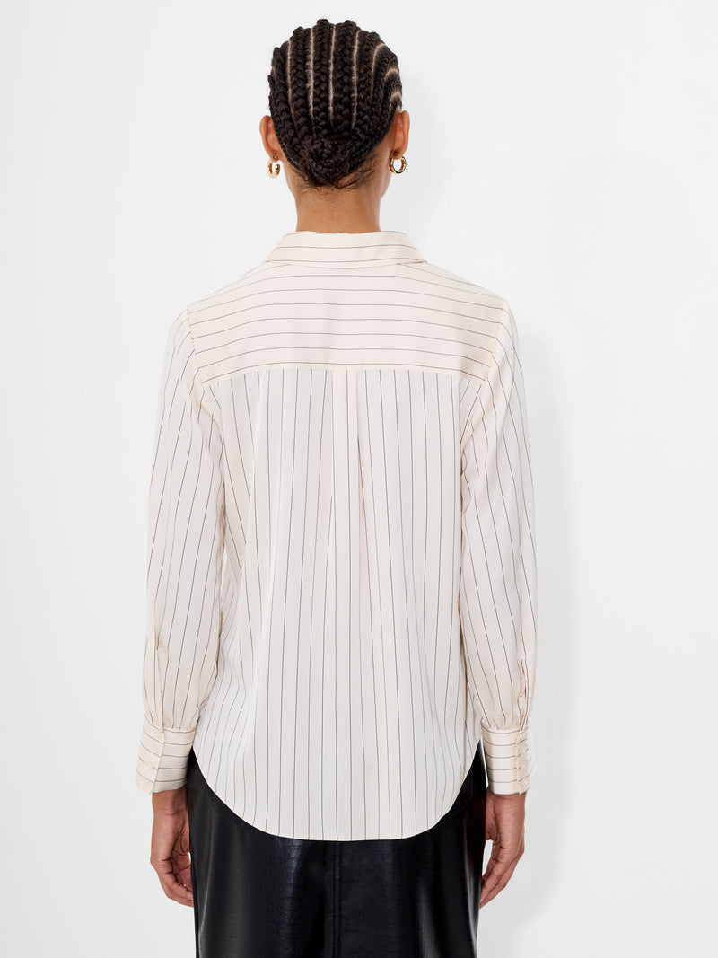 Satin Pinstripe Blouse