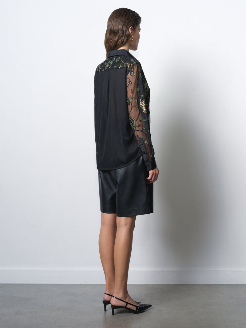 Roshene Sequin Long Sleeve Shirt