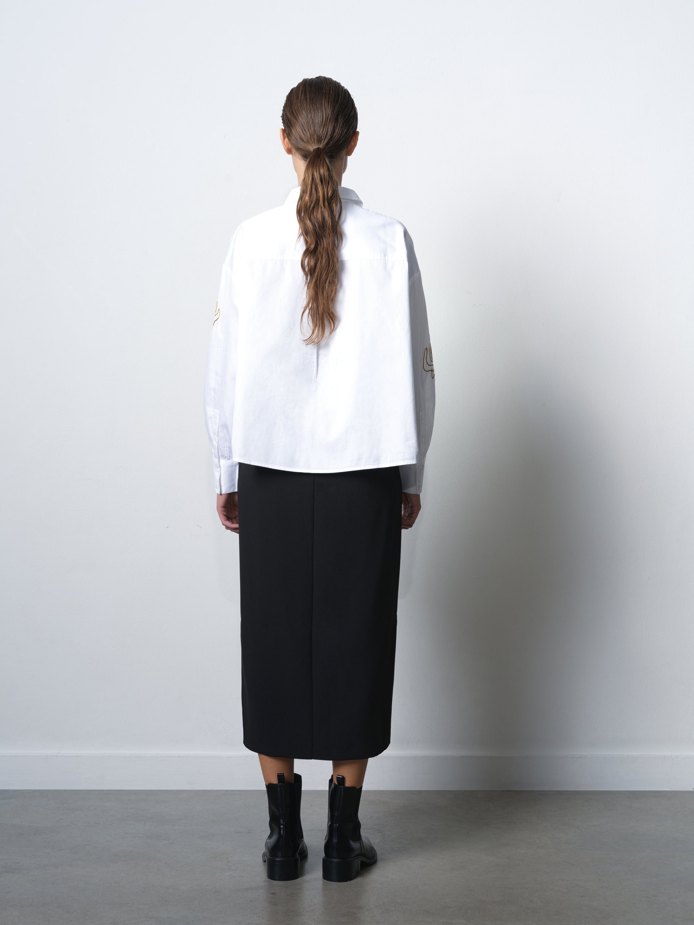 Alexis Cotton Floral Embellished Shirt