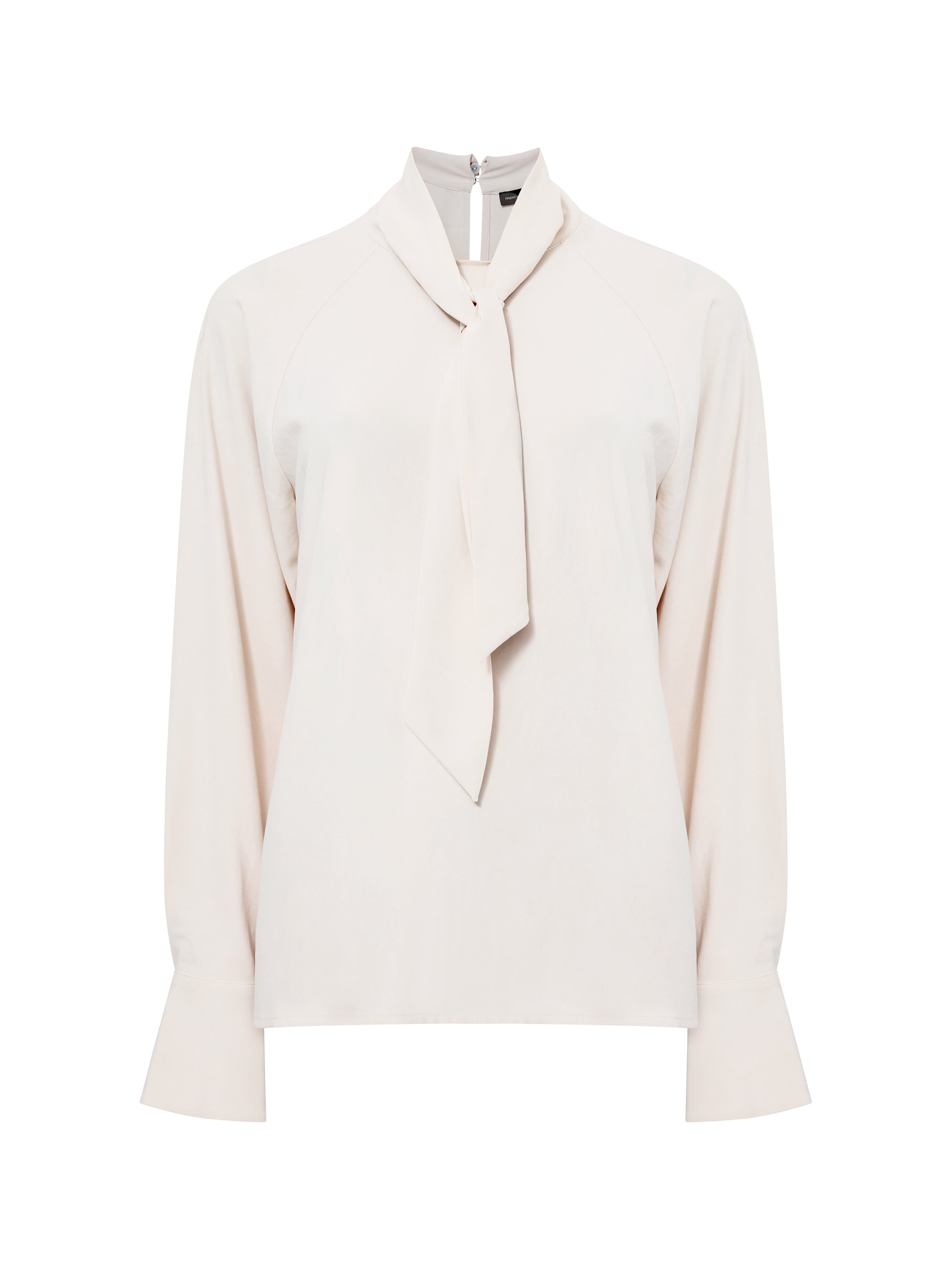 Crepe Tie Neck Blouse