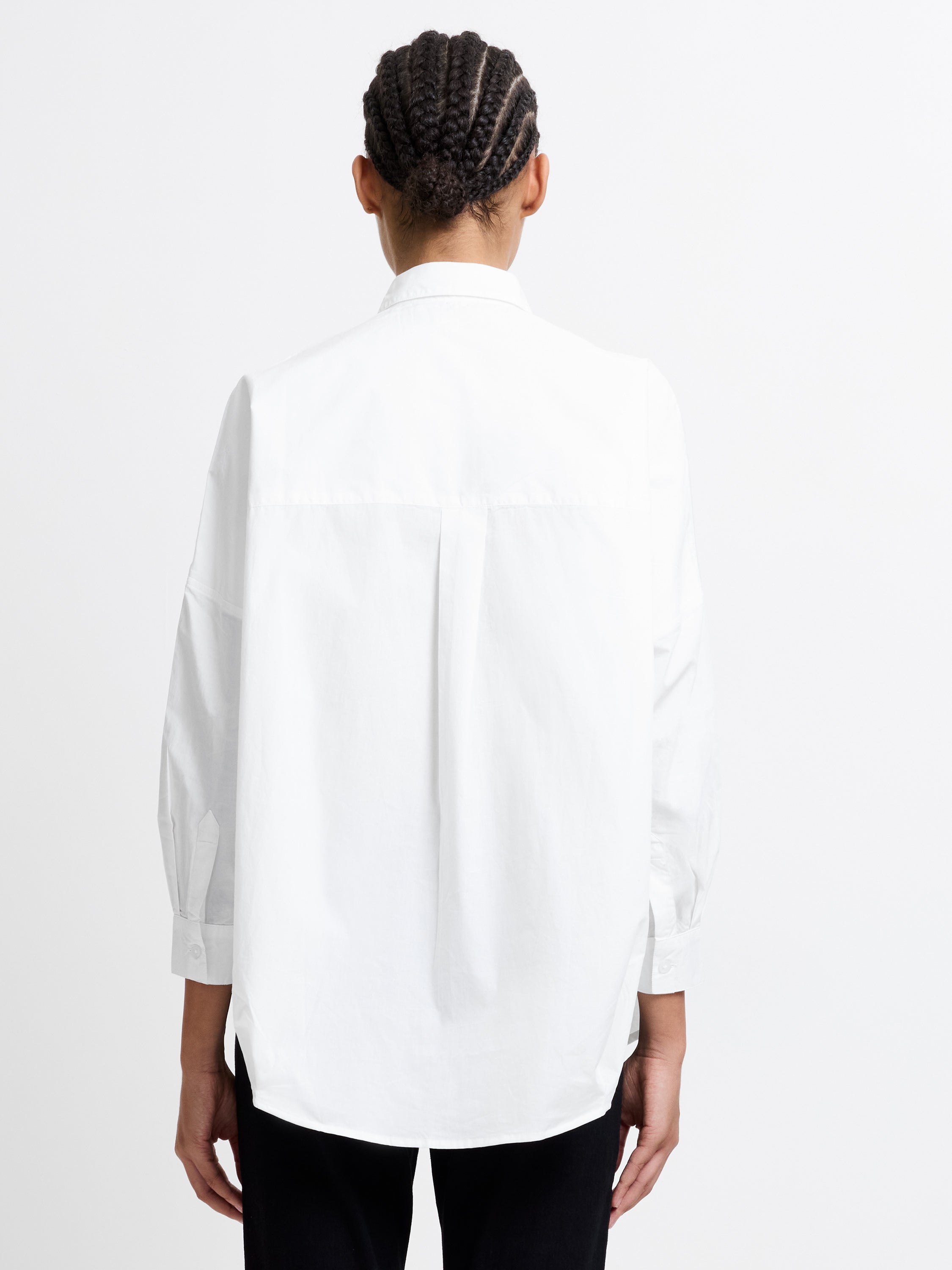 Long Sleeve Poplin Popover Shirt