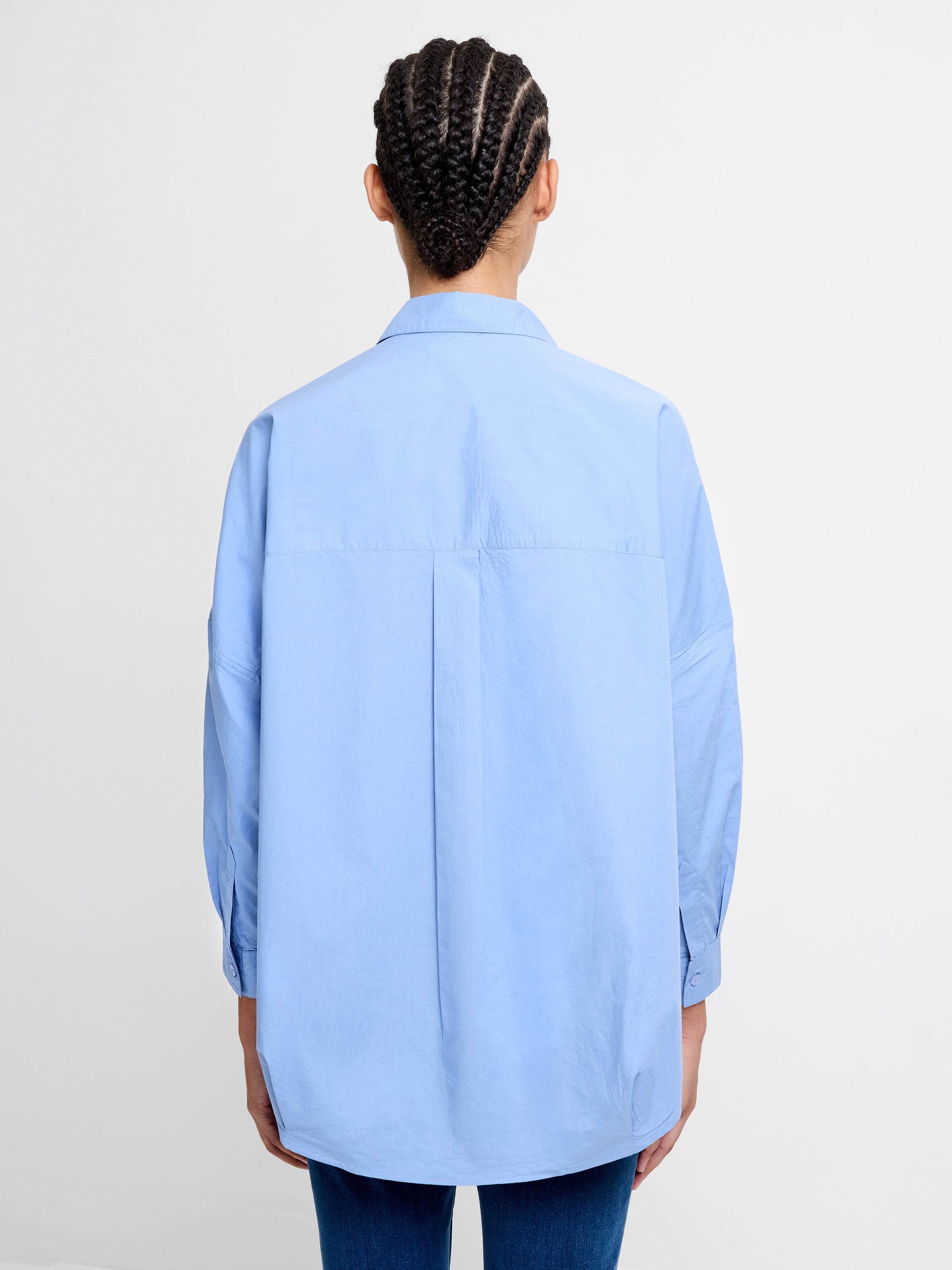 Long Sleeve Poplin Popover Shirt