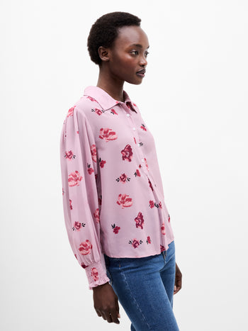 Ella Rose Georgette Long Sleeve Shirt