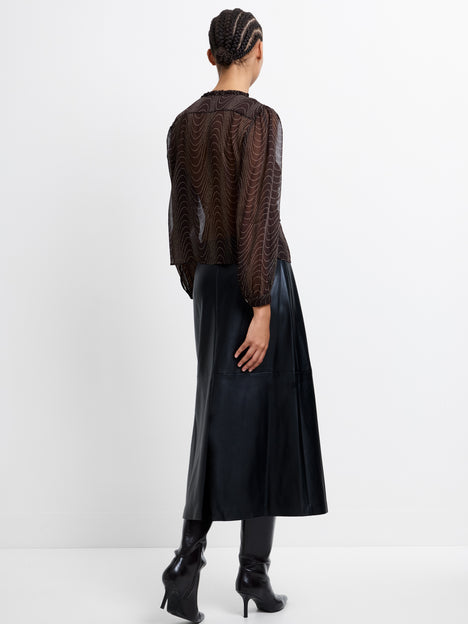 Grace Ruffle Long Sleeve Top