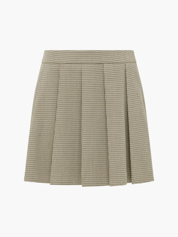Shayla Prince of Wales Check Pleated Mini Skirt