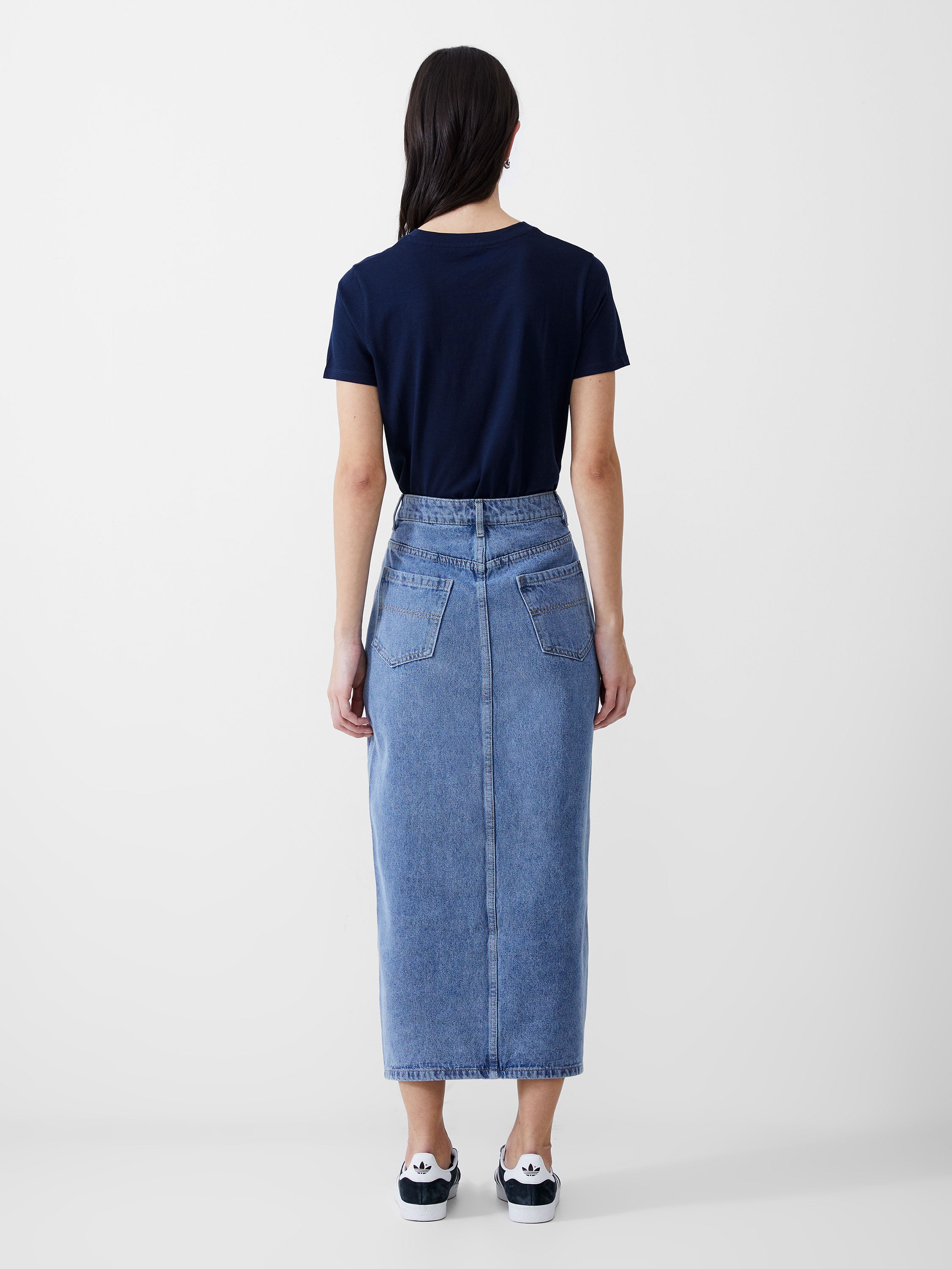 Denim Midi Skirt
