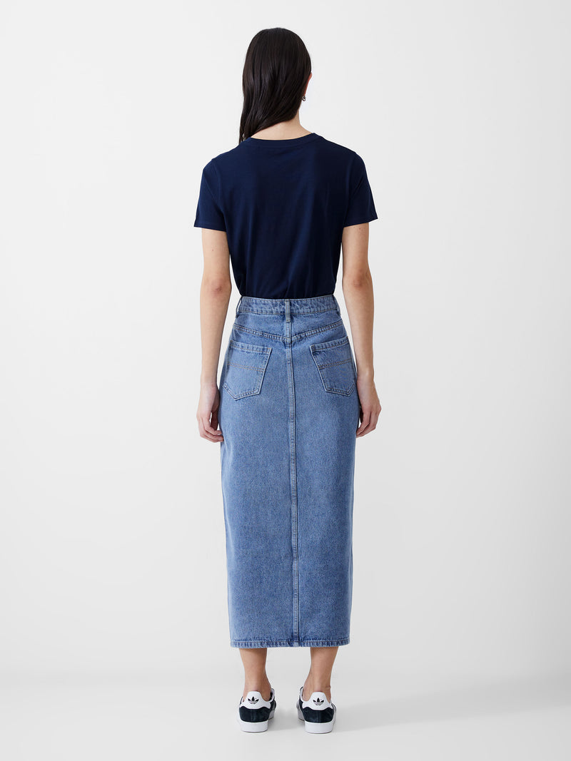 Denim Midi Skirt