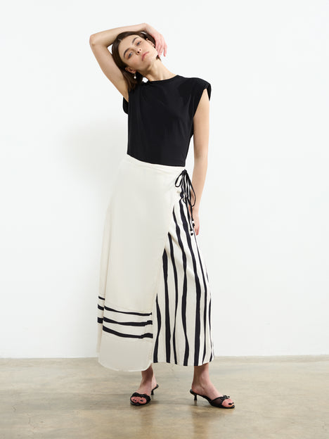 Genevieve Ariette Linen Skirt