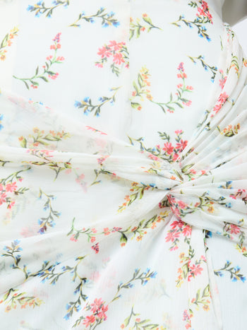 Floriana Crinkle Midi Skirt