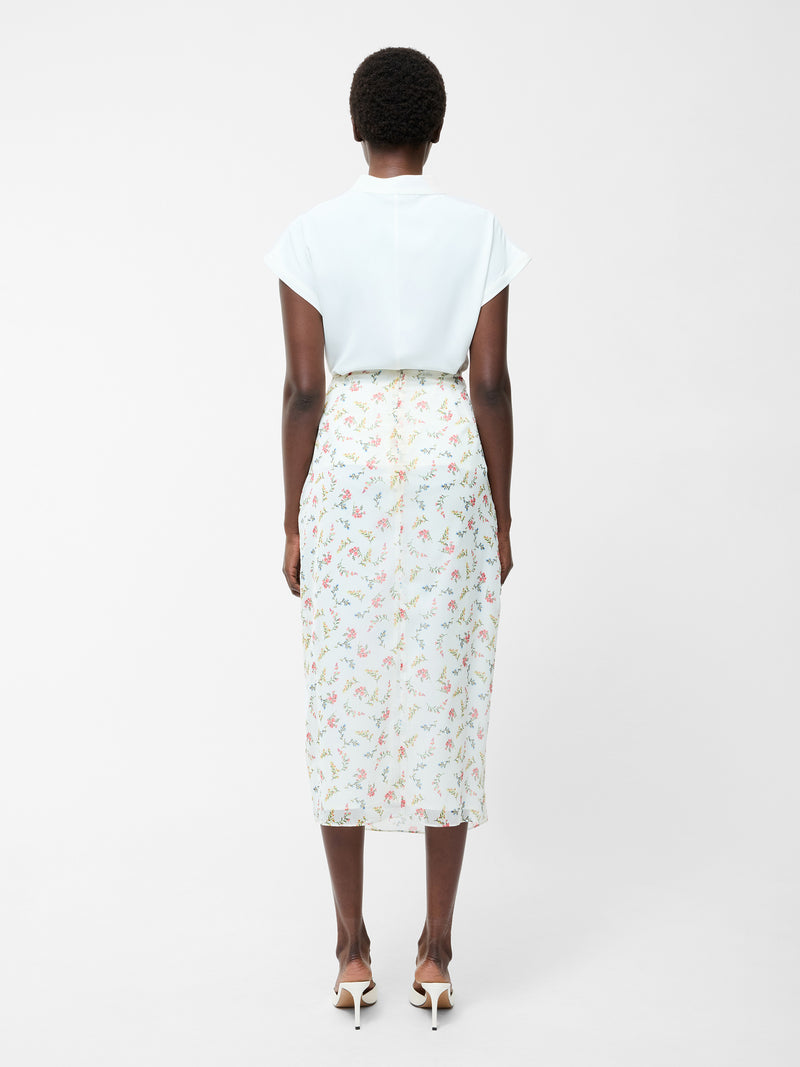 Floriana Crinkle Midi Skirt