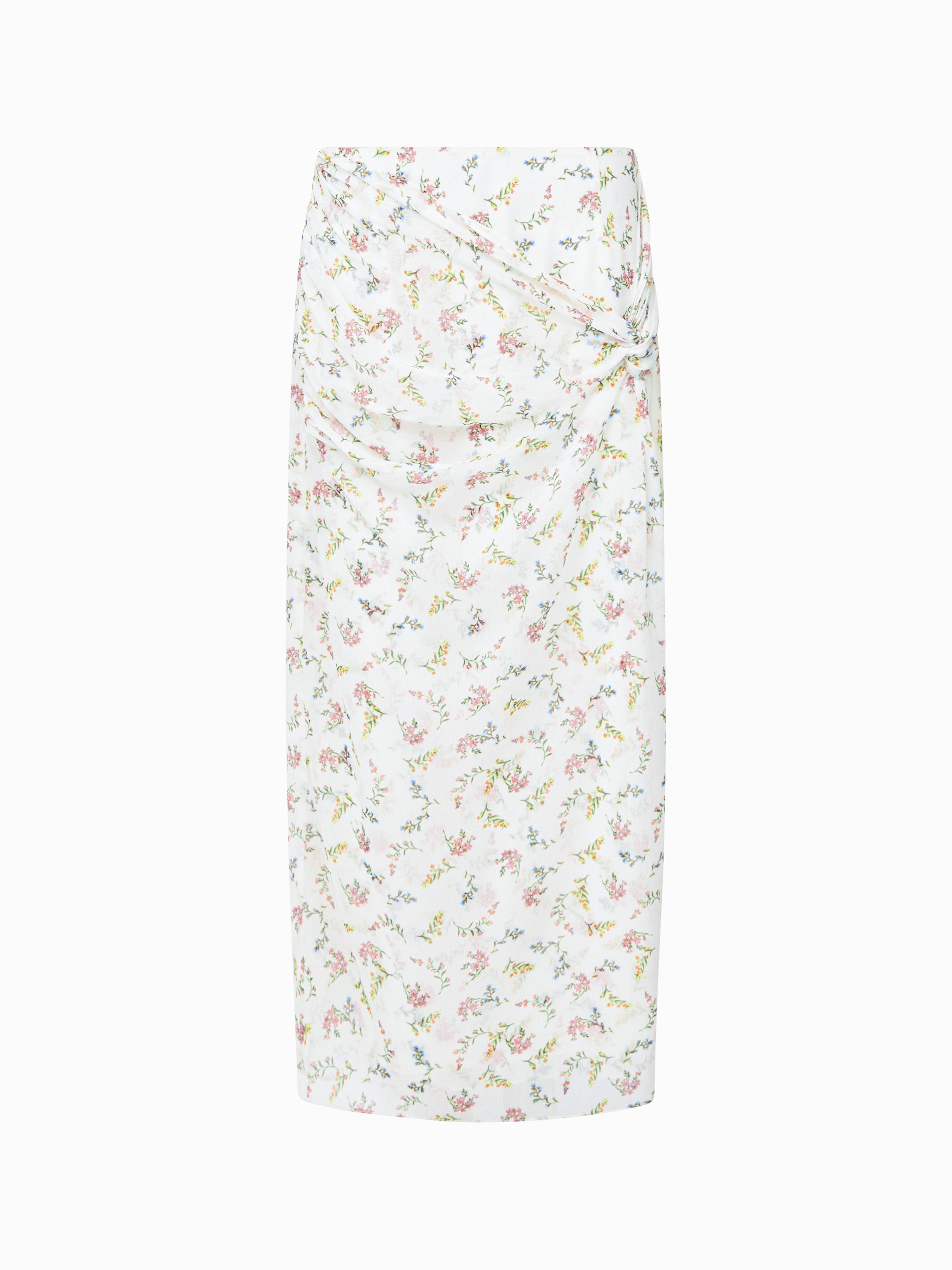 Floriana Crinkle Midi Skirt