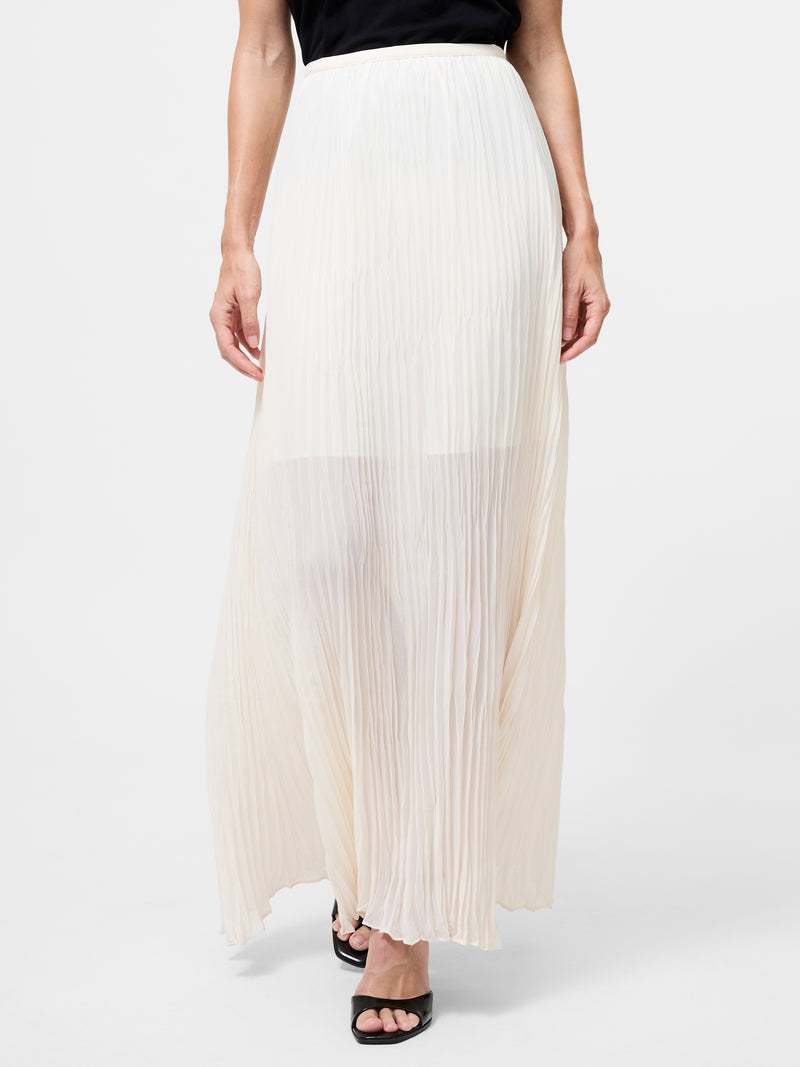 Saylor Pleated Overlay Maxi Skirt