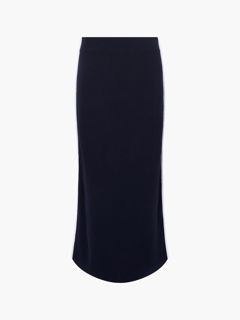 Ottie Back Slit Midi Skirt