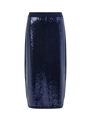 Hannah Knit Sequin Midi Skirt