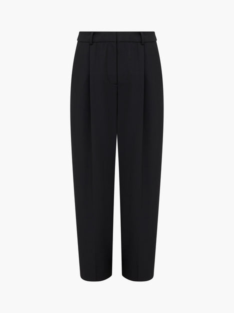 Netta Tailored Barrel Leg Pleated Trousers