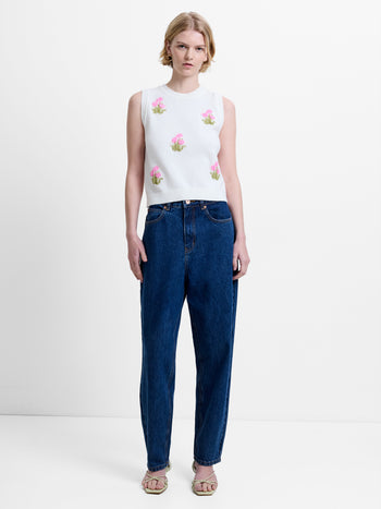 Dallas Denim Mom Barrel Leg Jeans