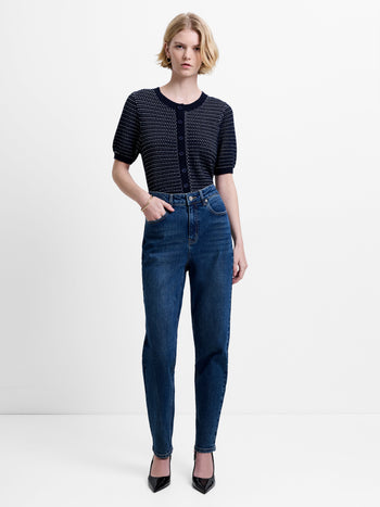 Sylvie Vintage Blue Wash Denim Slim Leg Jeans