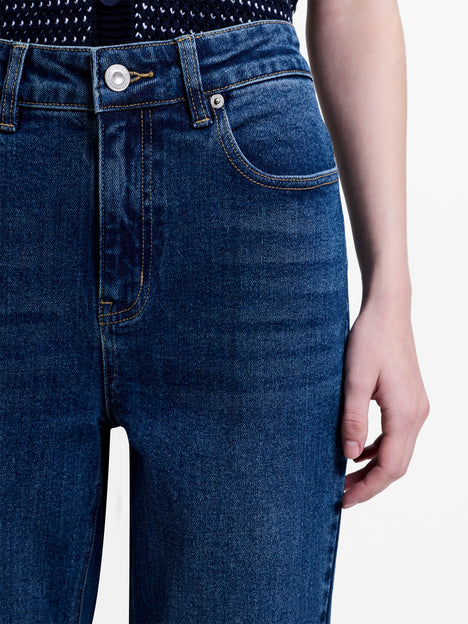 Sylvie Vintage Blue Wash Denim Slim Leg Jeans