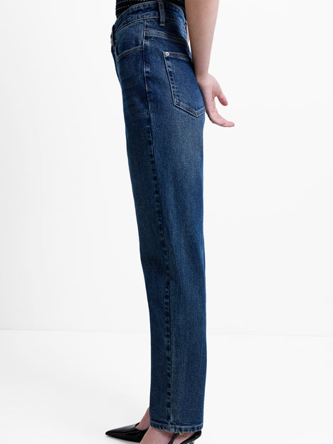 Sylvie Vintage Blue Wash Denim Slim Leg Jeans
