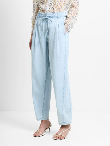 Chess Light Blue Denim Tapered Leg Jeans