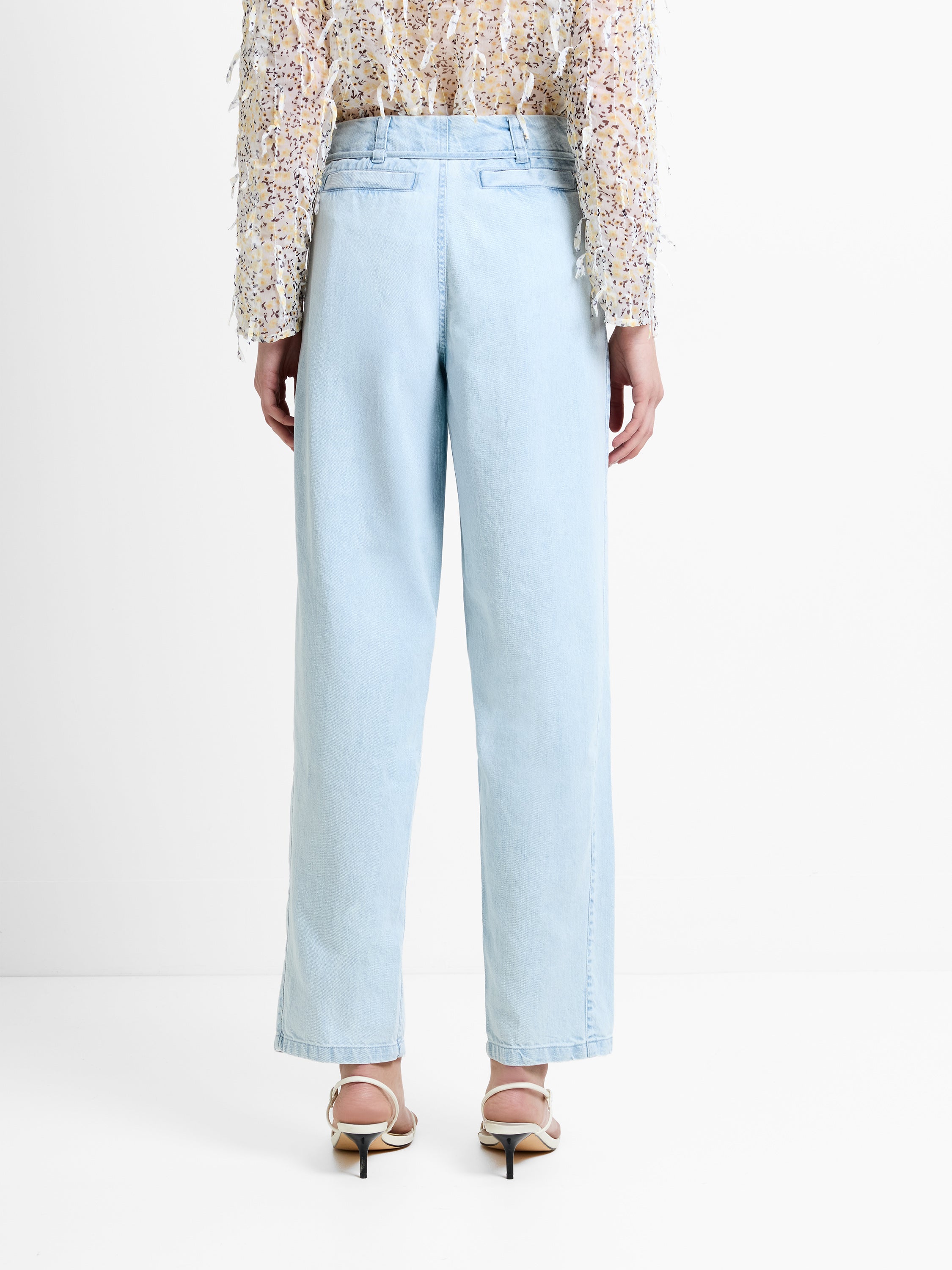 Chess Light Blue Denim Tapered Leg Jeans
