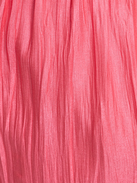 Novie Crinkle Pink Wide Leg Trousers