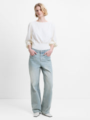 Dallas Light Wash Denim Straight Leg Jeans