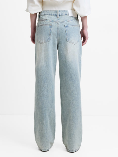 Dallas Light Wash Denim Straight Leg Jeans