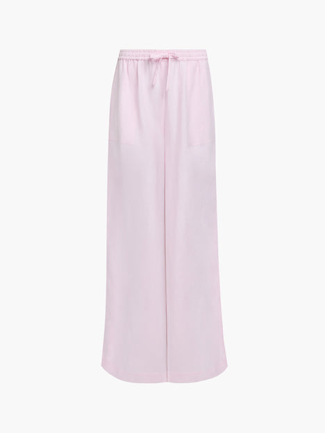 Cooper Linen Light Pink Pull-On Wide Leg Trousers