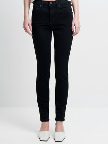 Soft Stretch Denim High Rise Skinny Jeans 30 Inch