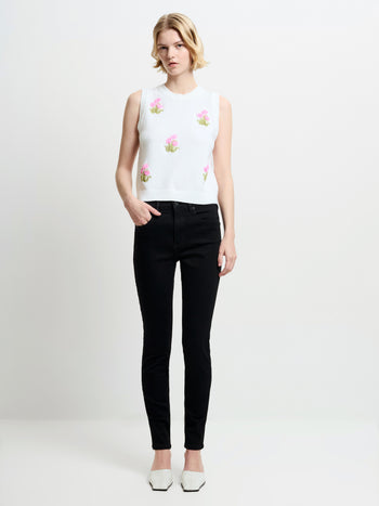 Soft Stretch Denim High Rise Skinny Jeans 30 Inch