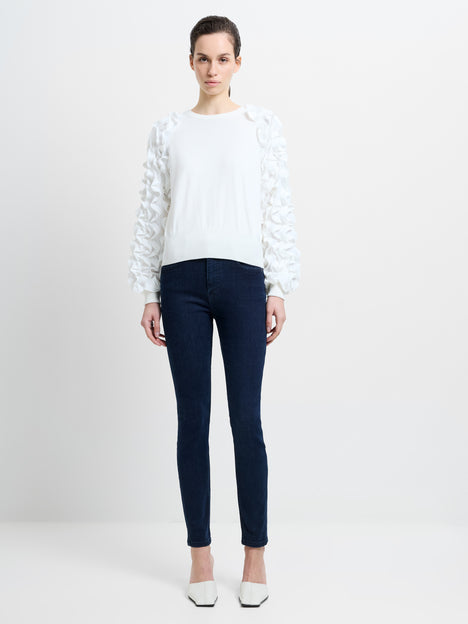 Soft Stretch Denim High Rise Skinny Jeans 30 Inch