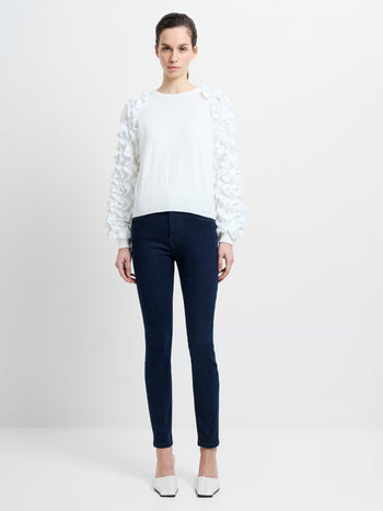 Soft Stretch Denim High Rise Skinny Jeans 30 Inch