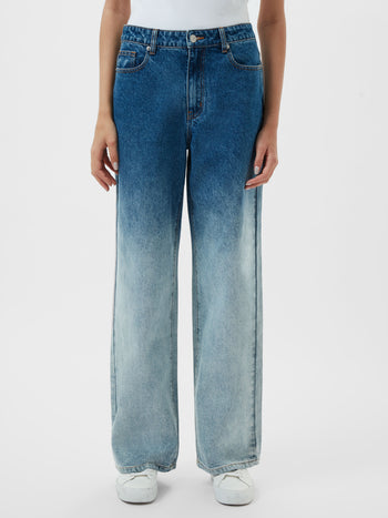 Dallas Denim Ombre Wide Leg Jeans