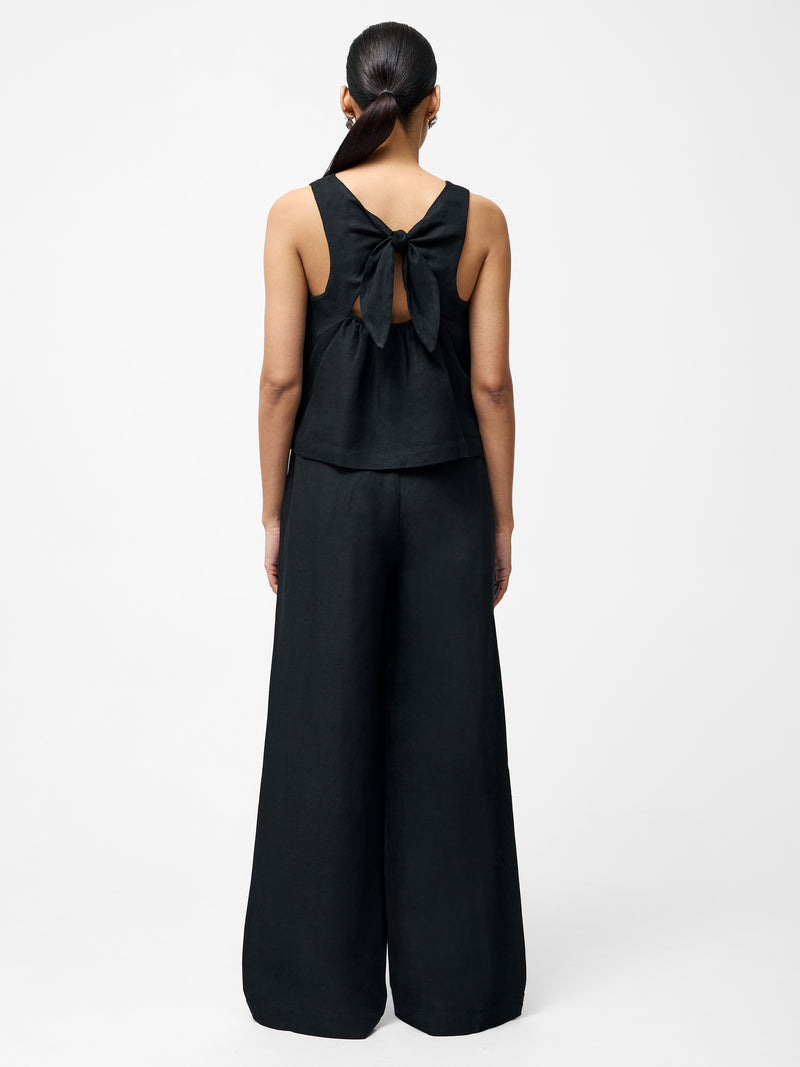 Birdie Linen Wide Leg Trousers