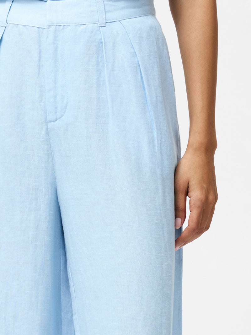 Birdie Linen Wide Leg Trousers