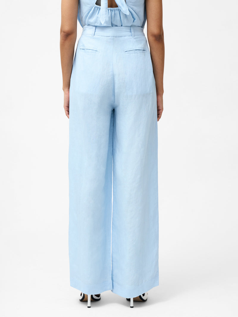 Birdie Linen Wide Leg Trousers