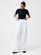 Clare Linen Blend Wide Leg Trousers