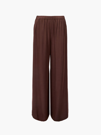 Sera Eco Satin Elasticated Wide Leg Trousers