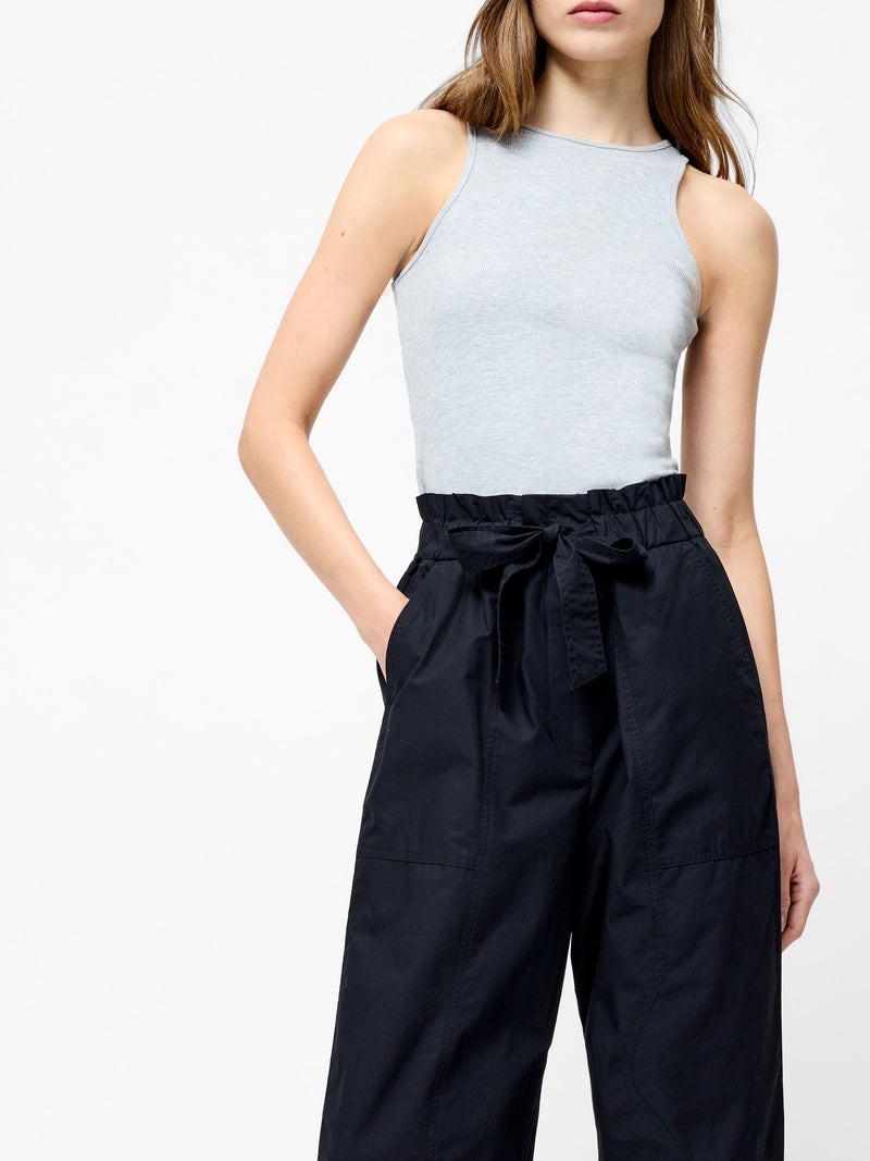 Cotton Paper Bag Trousers