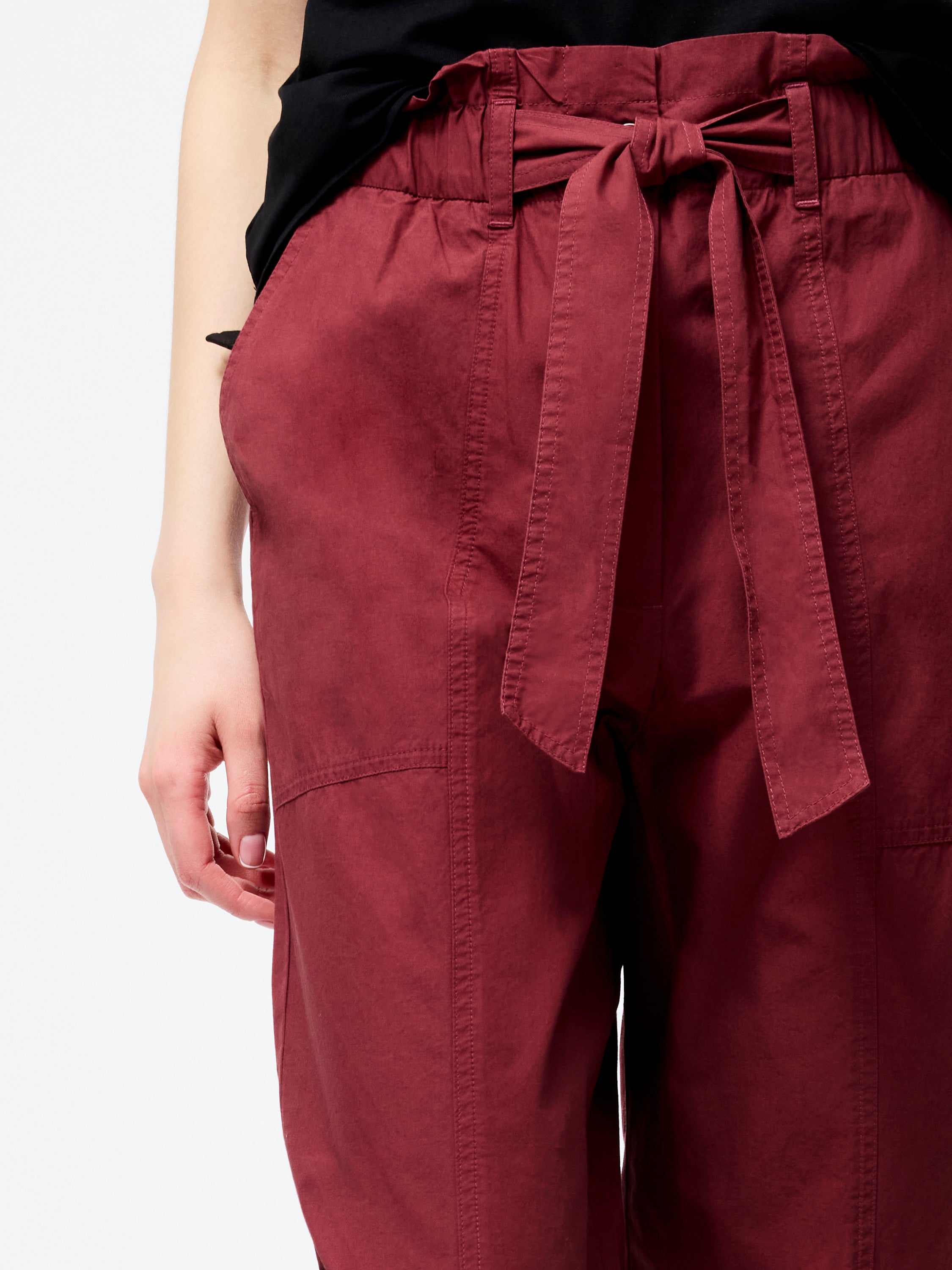 Cotton Paper Bag Trousers