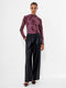 Tasher PU Wide Leg Trousers